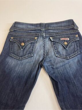 Hudson Dark Indigo Jeans with Contrast Stitching